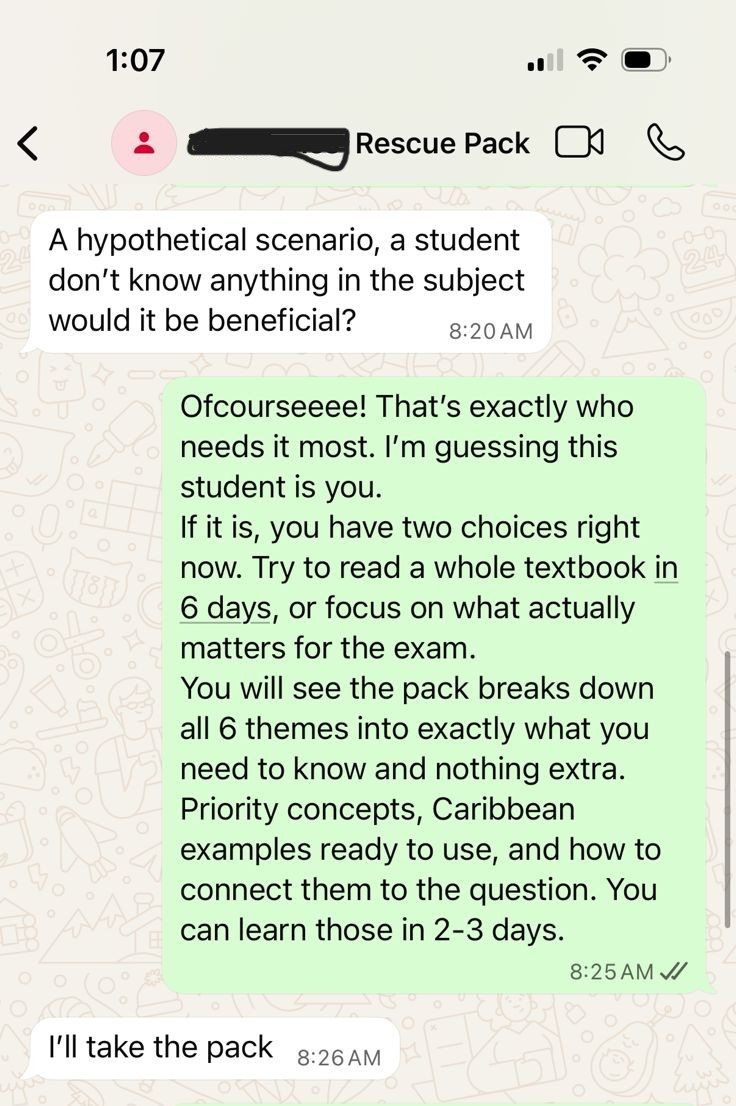 WhatsApp: I'll take the pack